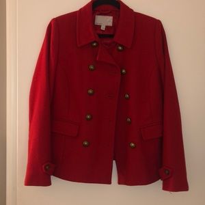 Old Navy Red Peacoat size Medium